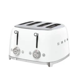 Smeg Toaster 4 Fentes 2000 W TSF03WHEU Blanc