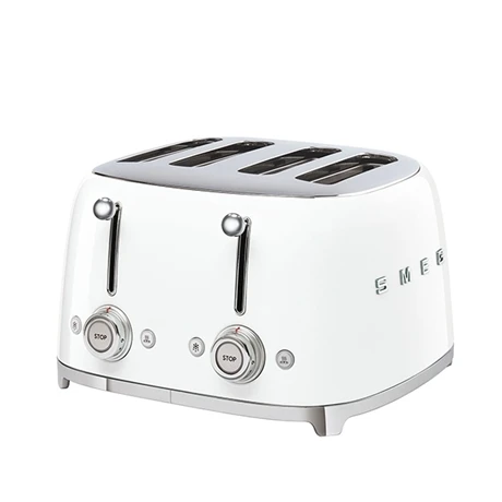 Smeg Toaster 4 Fentes 2000 W TSF03WHEU Blanc 1 Smeg Toaster 4 Fentes 2000 W TSF03WHEU Blanc
