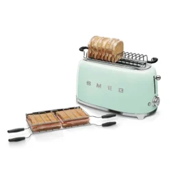 Smeg Grille Pain 4 Tranches 1500 W TSF02PGEU Vert D’eau -KitchenAid || Smeg Soldes Magasin 700065 2 1 Grille pain 4 tranches 1500 W TSF02PGEU vert d eau Smeg