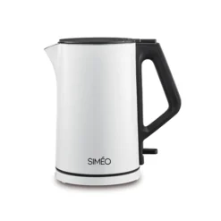 Bouilloire électrique Double Paroi 1,4 L 2000 W Blanche