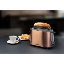 Bestron Grille-pain 2 Tranches 1000 W Coloris Cuivre -KitchenAid || Smeg Soldes Magasin 702102 2 1 Grille pain 2 tranches 1000 W coloris cuivre Bestron
