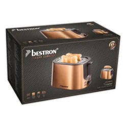 Bestron Grille-pain 2 Tranches 1000 W Coloris Cuivre -KitchenAid || Smeg Soldes Magasin 702102 4 1 Grille pain 2 tranches 1000 W coloris cuivre Bestron