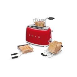 Smeg Toaster 2 Fentes Rouge 950 W TSF01RDEU -KitchenAid || Smeg Soldes Magasin 70281 3 5 Toaster 2 fentes rouge 950 W TSF01RDEU Smeg