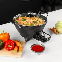 Princess Wok électrique 7 L 1400 W 01.162389.01.001 -KitchenAid || Smeg Soldes Magasin 718001 3 2 Wok electrique 7 L 1400 W 01 162389 01 001 Princess