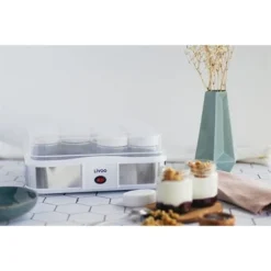 LIVOO Yaourtière Fromagère 12 Pots DOP156 -KitchenAid || Smeg Soldes Magasin 71992 4 3 Yaourtiere fromagere 12 pots DOP156 Livoo