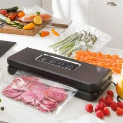 Appareil à Emballer Sous Vide Inox Brossé 37 Cm 150 W KCPSV60S -KitchenAid || Smeg Soldes Magasin 720005 4 4 Appareil a emballer sous vide inox brosse 37 cm 150 W KCPSV60S Mathon par Kitchen Chef Professional