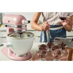 KitchenAid Bol Sorbetière 5KSMICM Pour Robots Artisan -KitchenAid || Smeg Soldes Magasin 720048 2 1 Bol sorbetiere 5KSMICM pour robots Artisan Kitchenaid