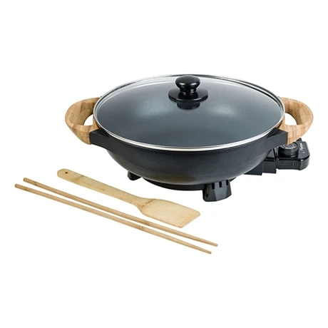 Bestron Wok électrique Avec Couvercle En Verre 1500 W 1 Bestron Wok électrique Avec Couvercle En Verre 1500 W