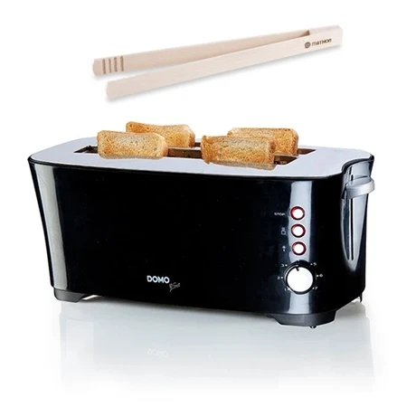 Set Grille-pain Cool Touch 2 Tranches Et Pince à Toast En Bois 1 Set Grille-pain Cool Touch 2 Tranches Et Pince à Toast En Bois