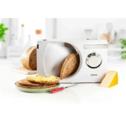 KitchenAid || Smeg Soldes Magasin 7 KitchenAid || Smeg Soldes Magasin -KitchenAid || Smeg Soldes Magasin 730007 1 2 Trancheuse a pain electrique pliable 120 W Domo