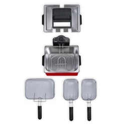 LIVOO Friteuse Rouge 5 L DOC241 2000 W -KitchenAid || Smeg Soldes Magasin 758007 2 2 Friteuse rouge 5 L DOC241 2000 W Livoo