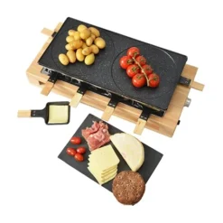 Appareil à Raclette Bamboo 8 Poêlons Et 2 Double Poêlons 1500 W KCWOOD.8.MAXI -KitchenAid || Smeg Soldes Magasin 760305 4 4 Appareil a raclette Bamboo 8 poelons et 2 double poelons 1500 W KCWOOD 8 MAXI Kitchen Chef Professional
