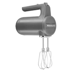 KitchenAid Batteur à Main électrique Sans Fil 7 Vitesses Gris Mat 5KHMB732EDG