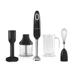 Smeg Mixeur Plongeant Avec Accessoires 700 W HBF22RDEU Noir