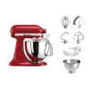 KitchenAid Robot Artisan Rouge Empire 5KSM175PS Avec Accessoires Supplémentaires