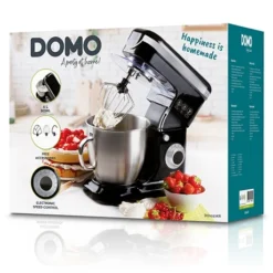 Domo Robot Pâtissier 6 L 1200 W DO1023KR Noir -KitchenAid || Smeg Soldes Magasin 761026 2 2 Robot patissier 6 L 1200 W DO1023KR noir Domo