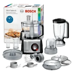 Bosch Robot De Cuisine MultiTalent 8 Noir Inox MC812M844 1250 W -KitchenAid || Smeg Soldes Magasin 761028 4 1 Robot de cuisine MultiTalent 8 noir inox MC812M844 1250 W Bosch