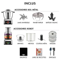 Magimix Robot Cook Expert Chrome Mat 18900 -KitchenAid || Smeg Soldes Magasin 76173 2 80 Robot Cook Expert Chrome Mat 18900 Magimix