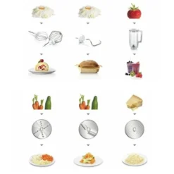 Bosch Robot Multifonctions Kitchen Machine MUM5 1000 W Gris MUM58L20 -KitchenAid || Smeg Soldes Magasin 76175 3 18 Robot multifonctions Kitchen Machine MUM5 1000 W gris MUM58L20 Bosch