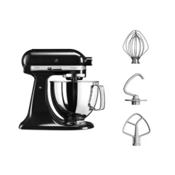 KitchenAid Robot Pâtissier Multifonction Artisan Noir Onyx 300 W 5KSM125EOB -KitchenAid || Smeg Soldes Magasin 76191 3 8 Robot patissier Multifonction Artisan Noir Onyx 300 W 5KSM125EOB Kitchenaid
