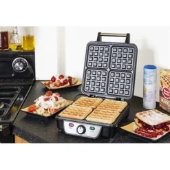 Bestron Gaufrier XXL 1100 W ASW281 -KitchenAid || Smeg Soldes Magasin 780000 3 1 Gaufrier XXL 1100 W ASW281 Bestron