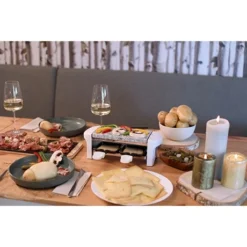 LIVOO Appareil à Raclette 2 Personnes Blanc 350 W DOC156W -KitchenAid || Smeg Soldes Magasin 780096 4 3 Appareil a raclette 2 personnes blanc 350 W DOC156W Livoo