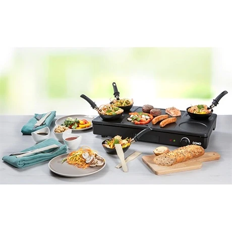 Domo Gourmet-Set Wok Grill Et Crêpes 1000 W DO8712W 1 Domo Gourmet-Set Wok Grill Et Crêpes 1000 W DO8712W