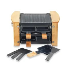 Raclette Grill 4 Poêlons 650 W Bois -KitchenAid || Smeg Soldes Magasin 780191 2 1 Raclette grill 4 poelons 650 W bois Kitchen Chef Professional