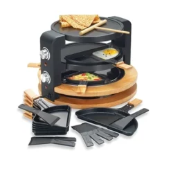 Raclette Ronde Multifonction 10 Poêlons 1500 W -KitchenAid || Smeg Soldes Magasin 780193 3 1 Raclette ronde multifonction 10 poelons 1500 W Kitchen Chef Professional
