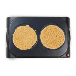 Domo Crêpière Double Pour 2 Crêpes De 18 Cm 1000 W DO8715P -KitchenAid || Smeg Soldes Magasin 780209 3 4 Crepiere double pour 2 crepes de 18 cm 1000 W DO8715P Domo