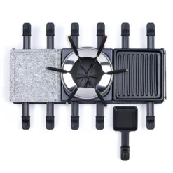 LIVOO Appareil à Raclette Fondue 12 Personnes 1650 W -KitchenAid || Smeg Soldes Magasin 780211 2 3 Appareil a raclette fondue 12 personnes 1650 W Livoo