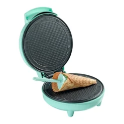 Bestron Gaufrier à Cornets 700 W Sweet Dreams Vert Menthe