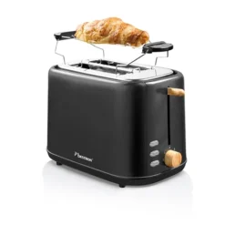 Bestron Toaster Grille-pain 2 Tranches Noir Et Bois -KitchenAid || Smeg Soldes Magasin 780271 3 1 Toaster grille pain 2 tranches noir et bois Bestron