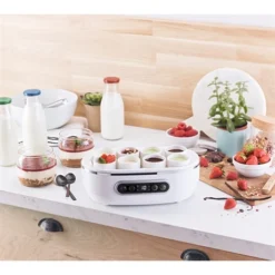 Yaourtière Automatique 4 Programmes 20 W Blanc Et Noir -KitchenAid || Smeg Soldes Magasin 780296 3 1 Yaourtiere automatique 4 programmes 20 W blanc et noir Simeo