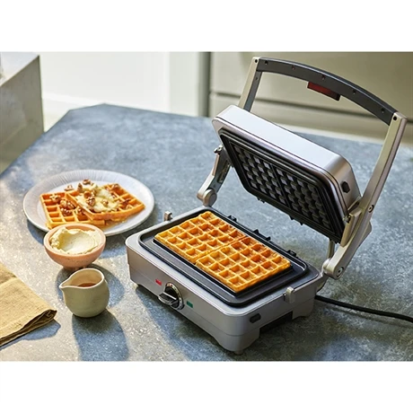 Cuisinart Gril Multifonctions électrique 3 En 1 Gril Gaufre Et Omelette 1000 W Gris Perle 3 Cuisinart Gril Multifonctions électrique 3 En 1 Gril Gaufre Et Omelette 1000 W Gris Perle – Image 3