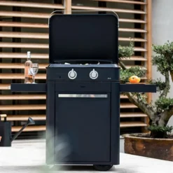 Plancha à Gaz Combo Enosign 65 Bleu Navy 2 Feux