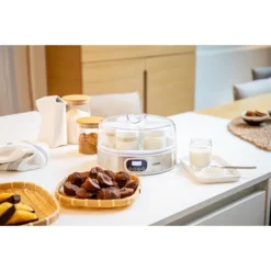 LIVOO Yaourtière Digitale 7 Pots 18 W DOP216 -KitchenAid || Smeg Soldes Magasin 784004 4 2 Yaourtiere digitale 7 pots 18 W DOP216 Livoo