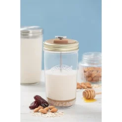Kit De Fabrication De Lait Végétal 2 X 0,5 L Kilner -KitchenAid || Smeg Soldes Magasin 845019 3 1 Kit de fabrication de lait vegetal 2 x 0 5 L Kilner Kilner